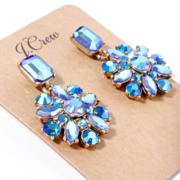 Jcrew blue crystal floral snowflake statement - Picture 5 of 5